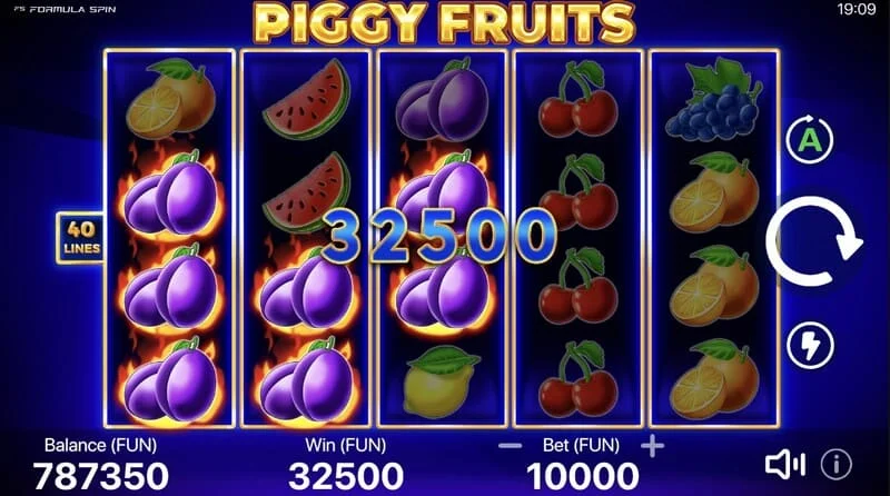 Piggy Fruits - kombinacija simbola kasica-prasica i voćnih simbola